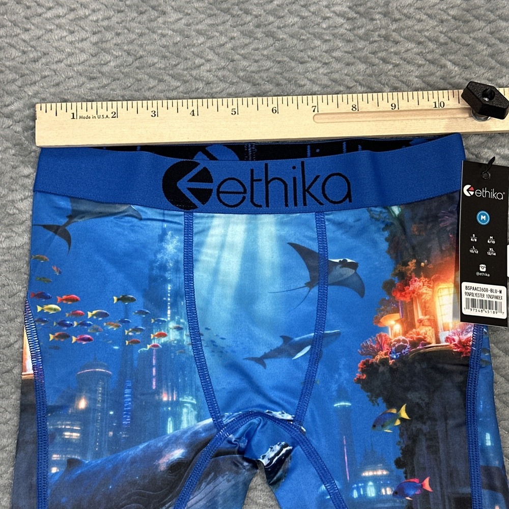 Ethika Boys M 8-10 Medium Colorful Underwear Kids Knit Fitted Youth Boxers New - Picture 7 of 8
